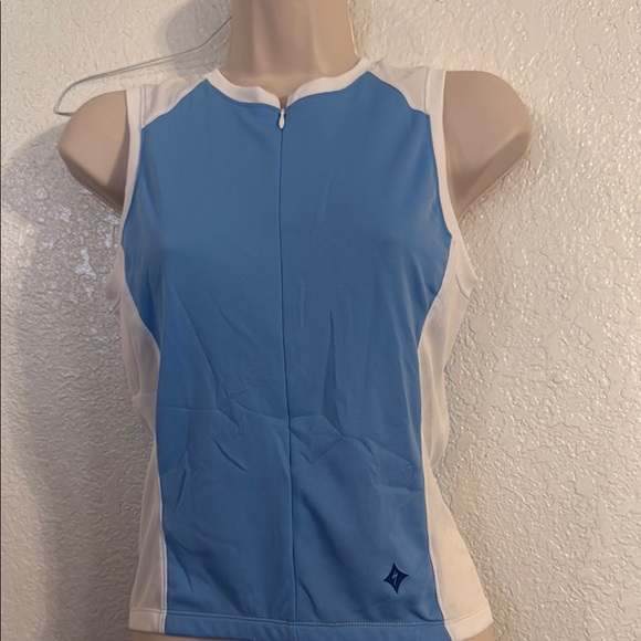 Specialized Tops - Specialized cycling jersey Women's Blue and White Sleeveless Top